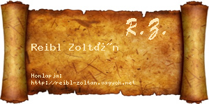 Reibl Zoltán névjegykártya